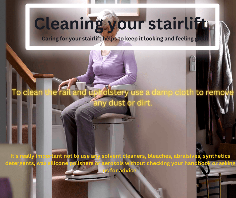 Cleaning your stairlift