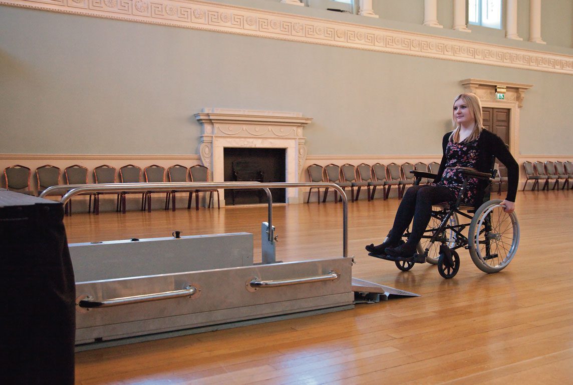 Portable platform lift for wheelchairs dolphin devon