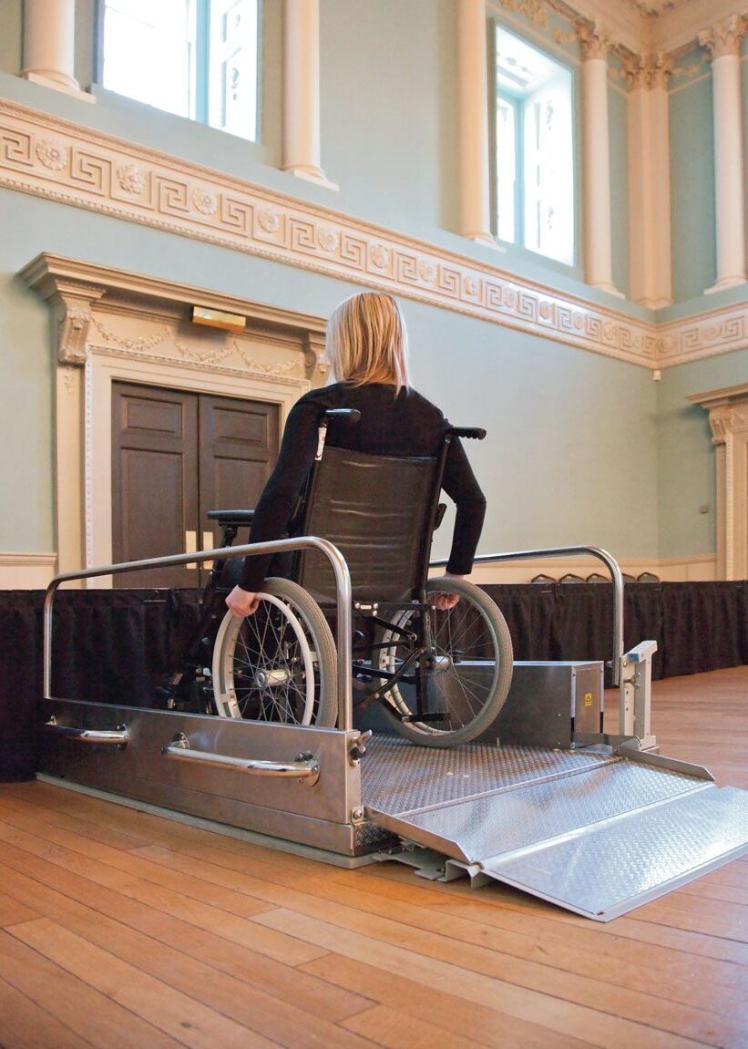 Portable platform lift for wheelchairs dolphin devon