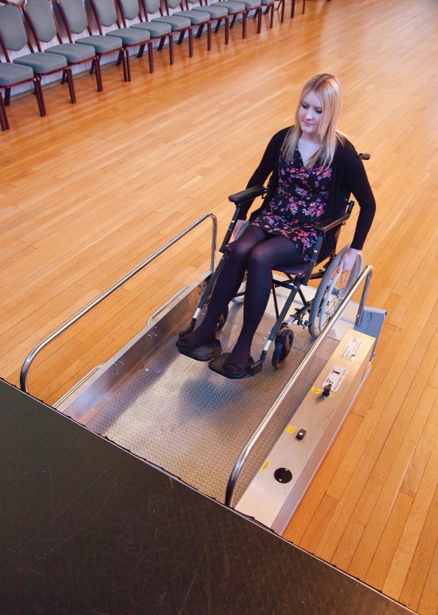 Portable platform lift for wheelchairs dolphin devon