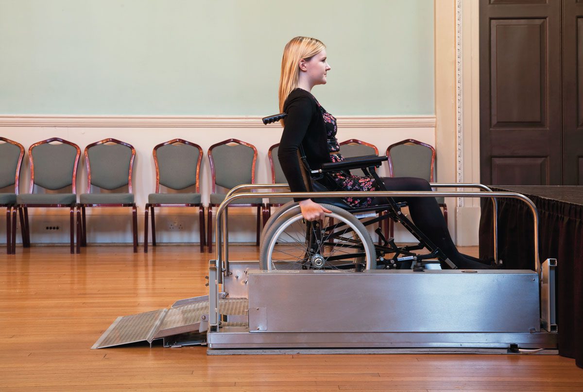 Portable platform lift for wheelchairs dolphin devon