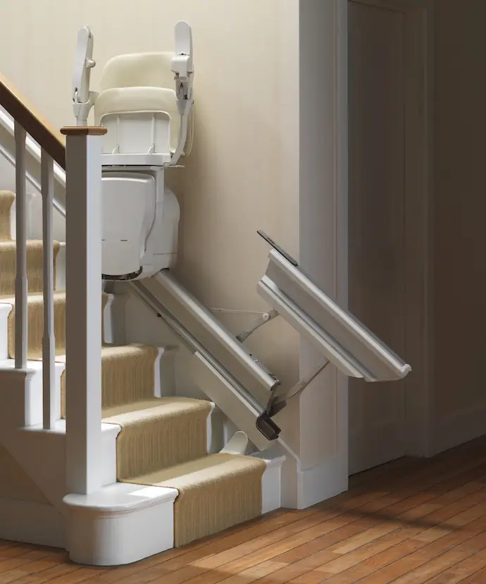 Retractable Rail for Stair Lifts by Stannah
