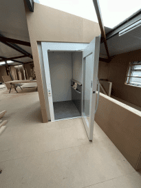 Cibes A5000 Through Floor Lift with door open