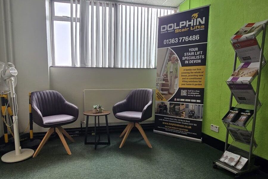 Stair lift showroom in Exeter Devon by Dolphin SW
